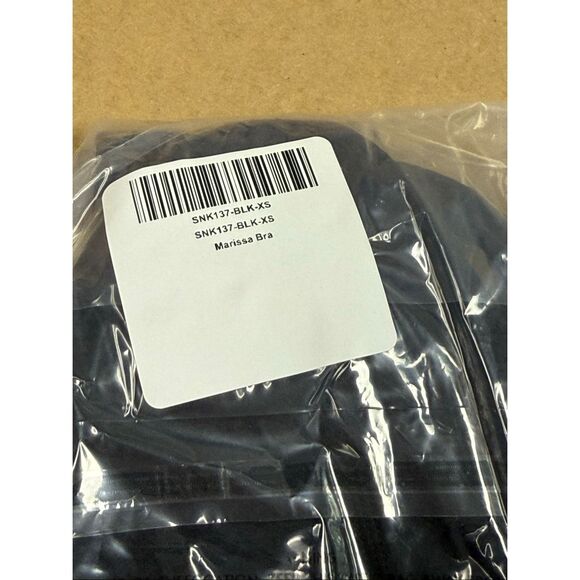 New Gigi C Marisa Sports Bra Top Black XS - Picture 6 of 7